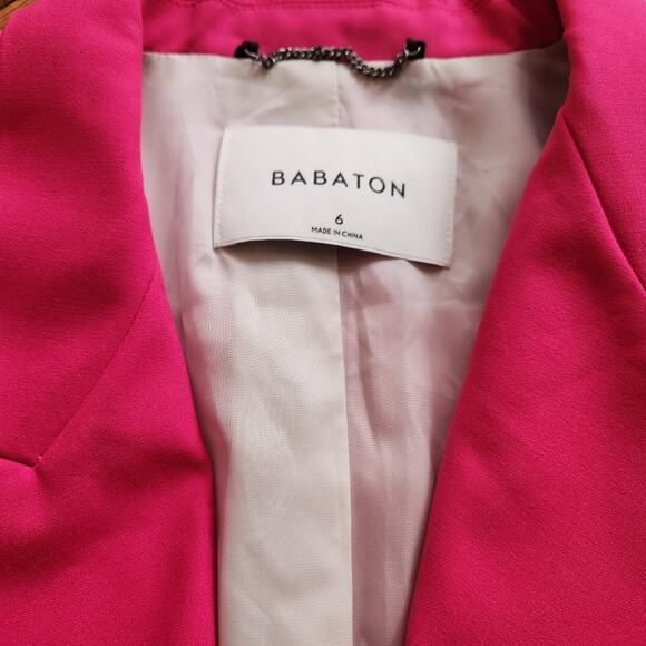 Aritzia Babaton Samuel pink belted blazer size 6 - Picture 7 of 7